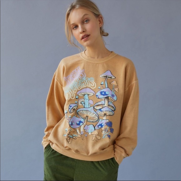 Urban Outfitters | UO Project Social T Warm Happy Thoughts Pullover Sweatshirt - Picture 3 of 14